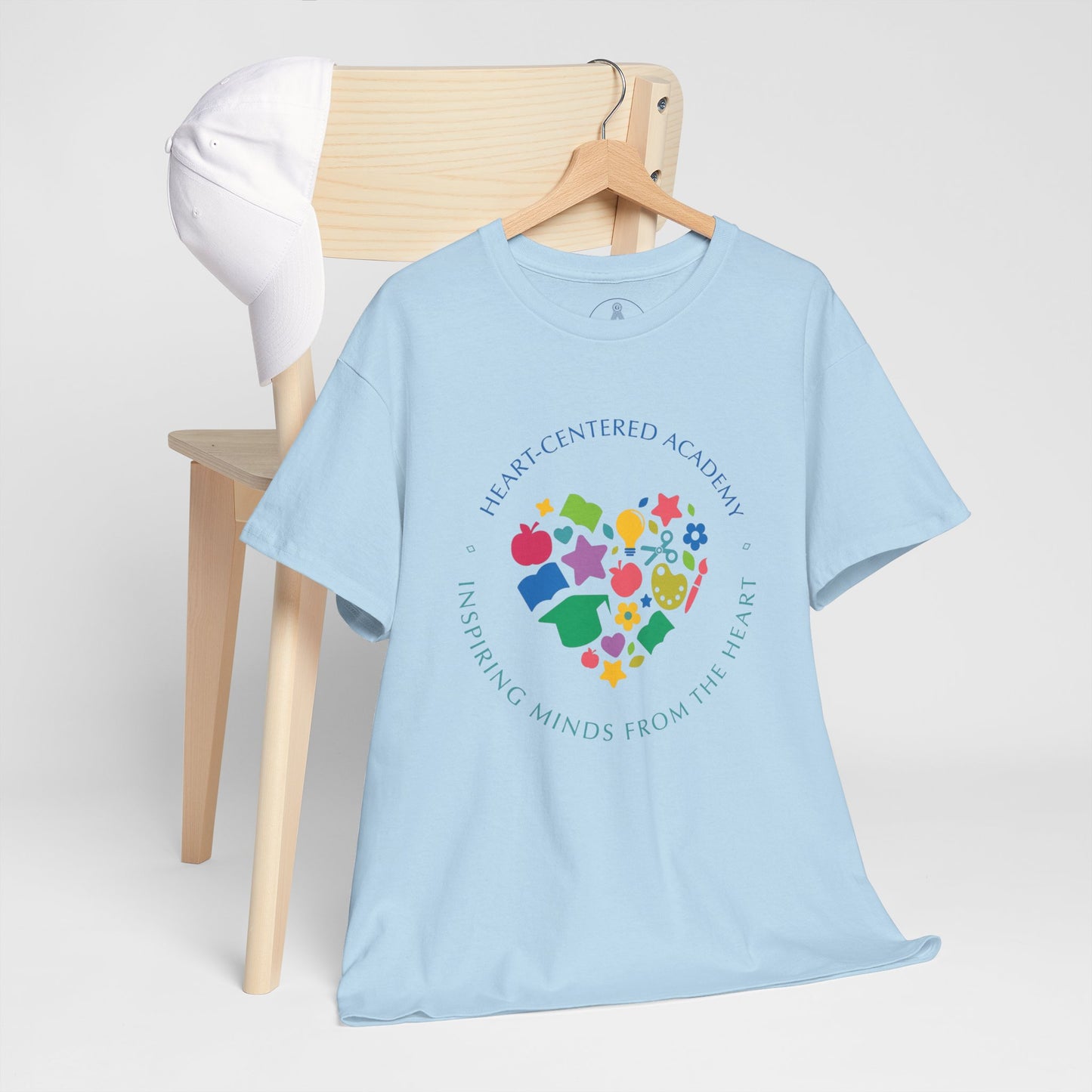 Heart-Centered National Empowering Minds Tee, Meaningful Gift, Unisex Cotton Shirt, Mindfulness Apparel, Inspirational Top
