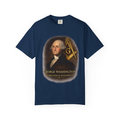 George Washington – Brother in Masonry Portrait Shirt | Masonic Apparel