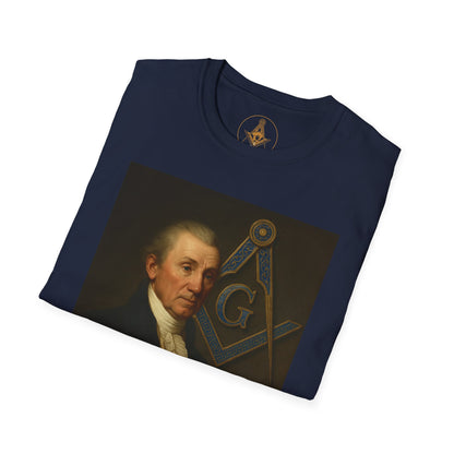 James Monroe Masonic Unisex T-Shirt | Masonic Apparel, Gift for Freemasons, Classic Graphic Tee, Unique Masonic Shirt, Lodge Meeting Wear