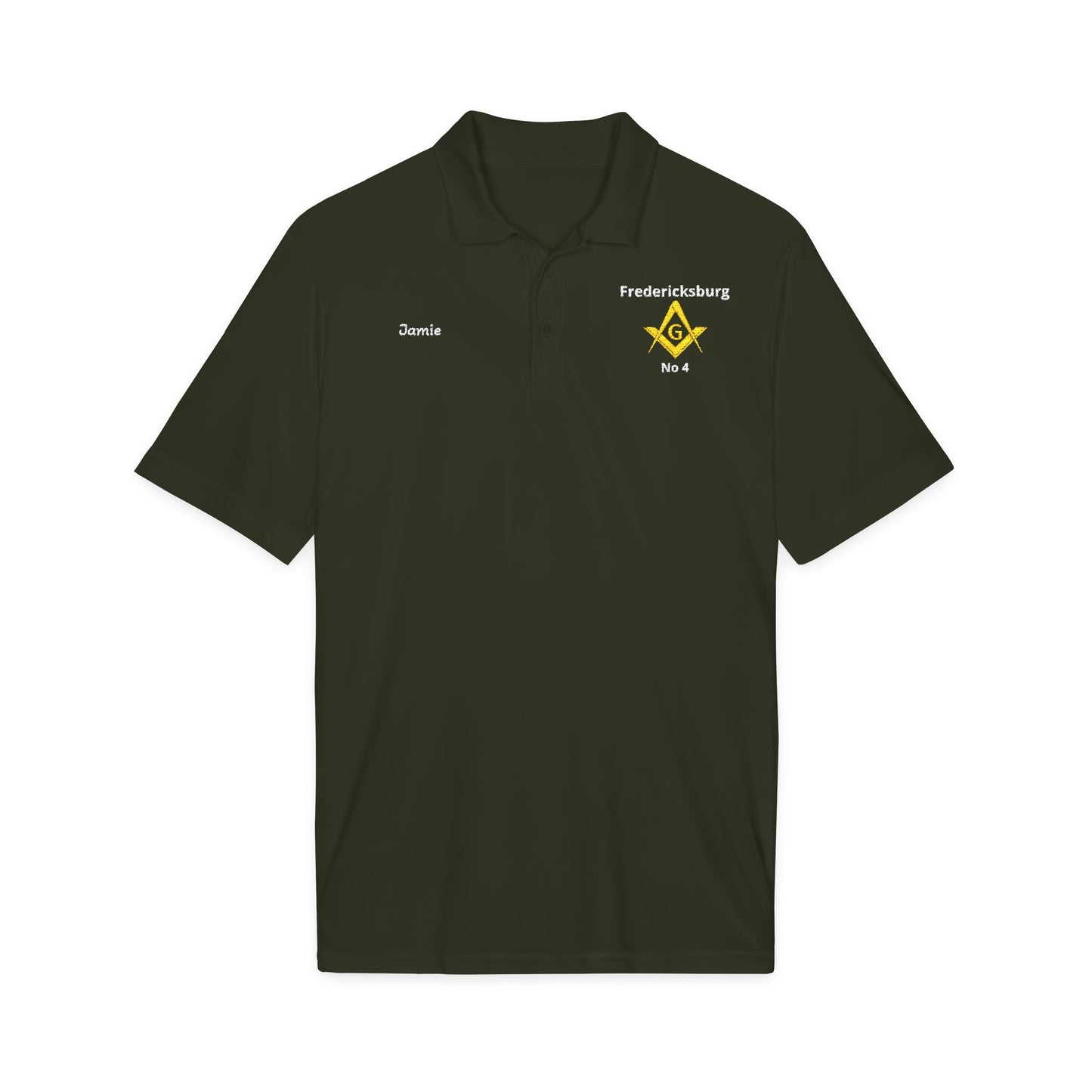 Personalized Masonic Lodge Performance Polo – Custom Name & Lodge