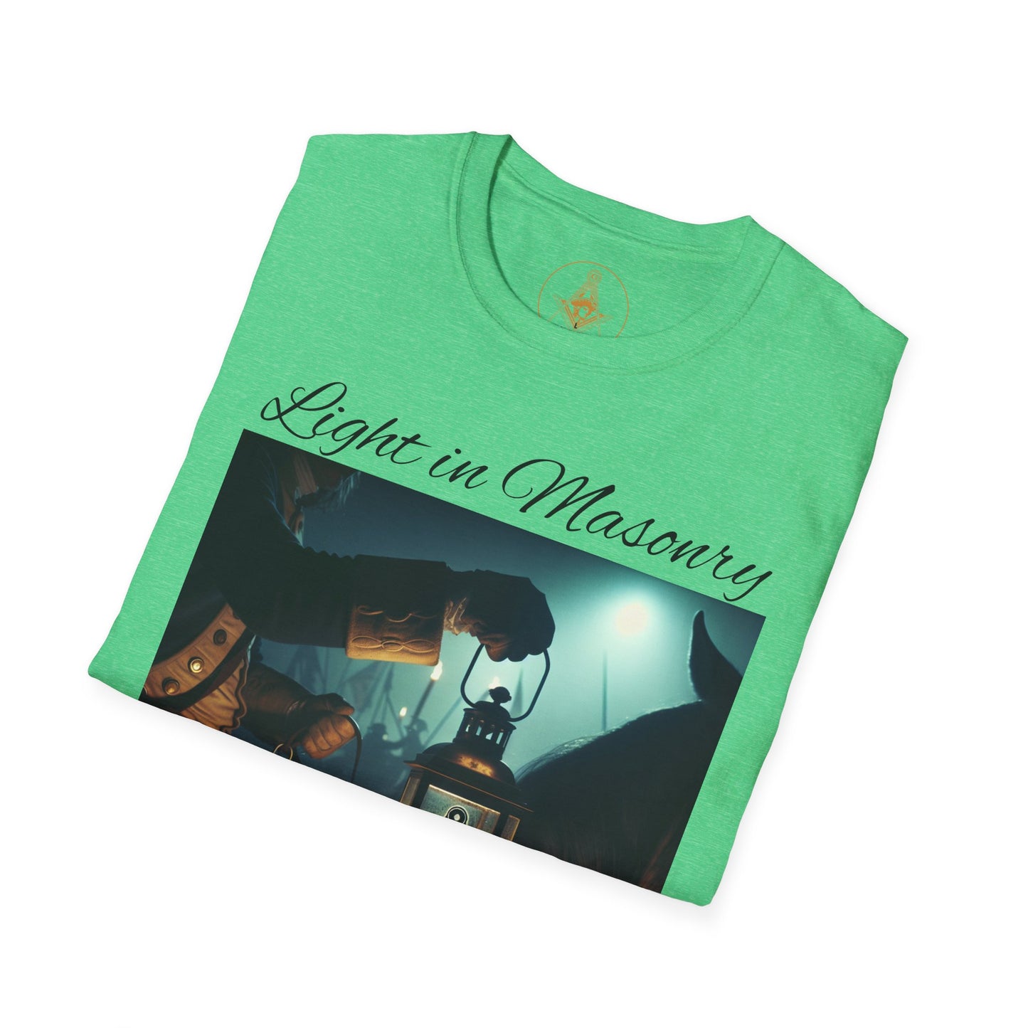 Light in Masonry Unisex Softstyle T-Shirt – Inspirational Lantern Design