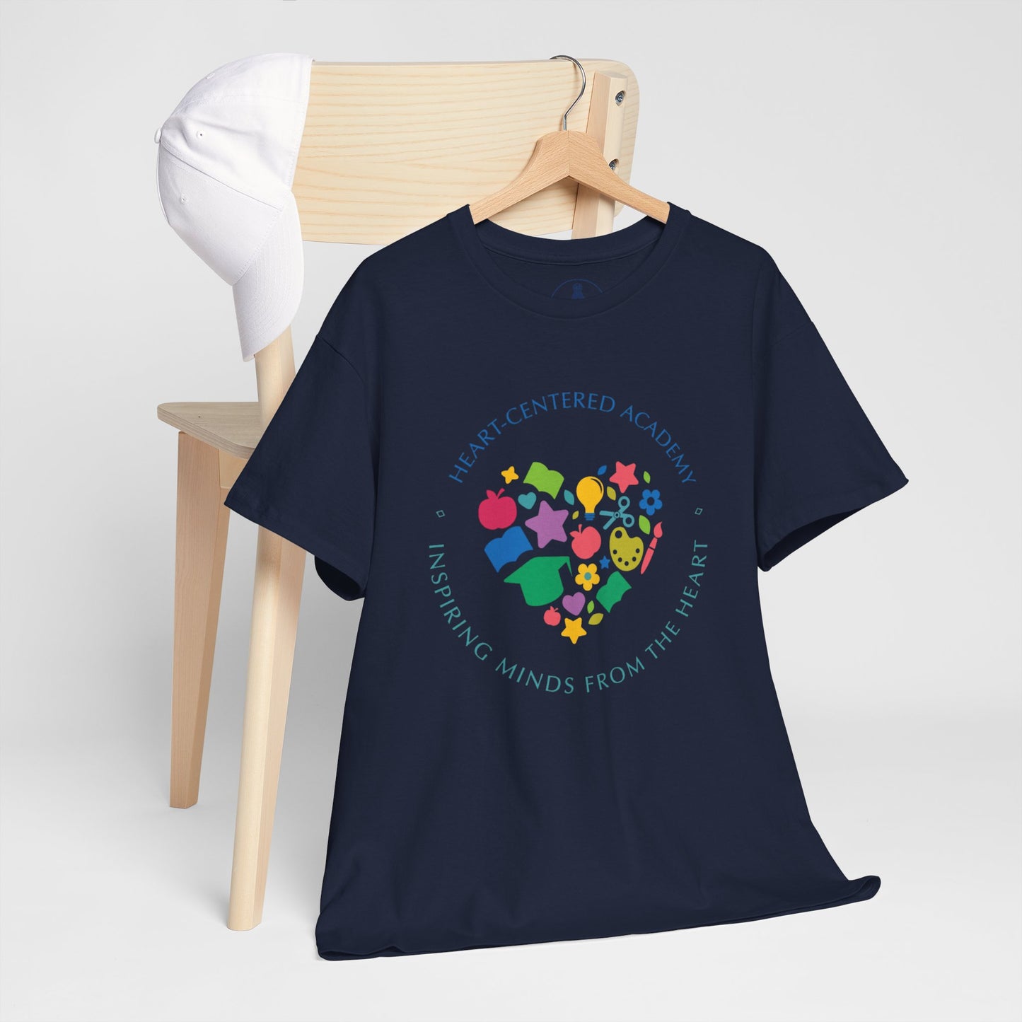 Heart-Centered National Empowering Minds Tee, Meaningful Gift, Unisex Cotton Shirt, Mindfulness Apparel, Inspirational Top