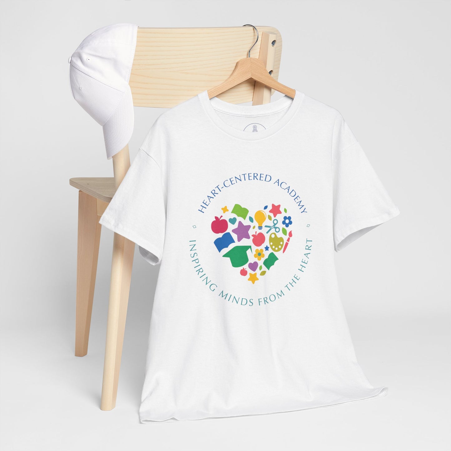 Heart-Centered National Empowering Minds Tee, Meaningful Gift, Unisex Cotton Shirt, Mindfulness Apparel, Inspirational Top