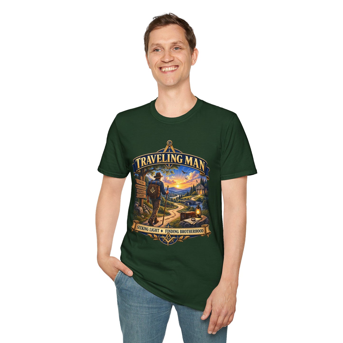 Traveling Man – Masonic T-Shirt