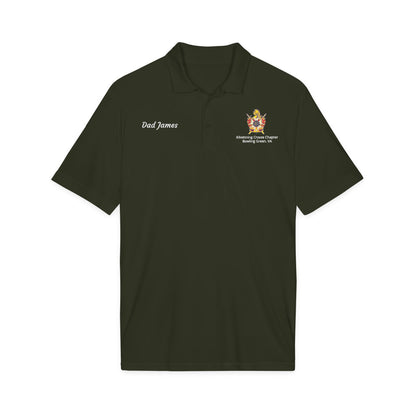 Personalized DeMolay Embroidered Performance Polo – Support Kilwinning Crosse Chapter