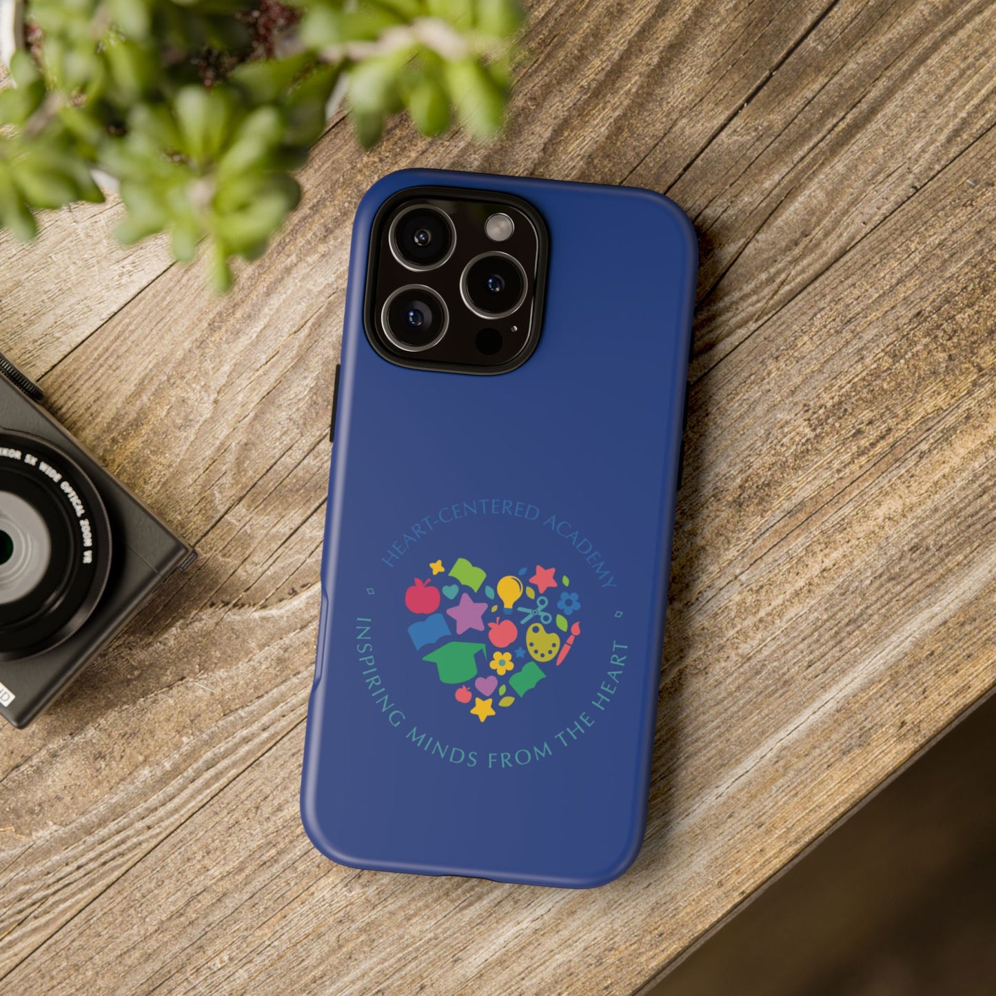 Heart Center Academy Tough Cases: Inspiring Minds Phone Case, Teacher Gift, School Supplies, Everyday Use, Back to School, Unique Phone Accessories