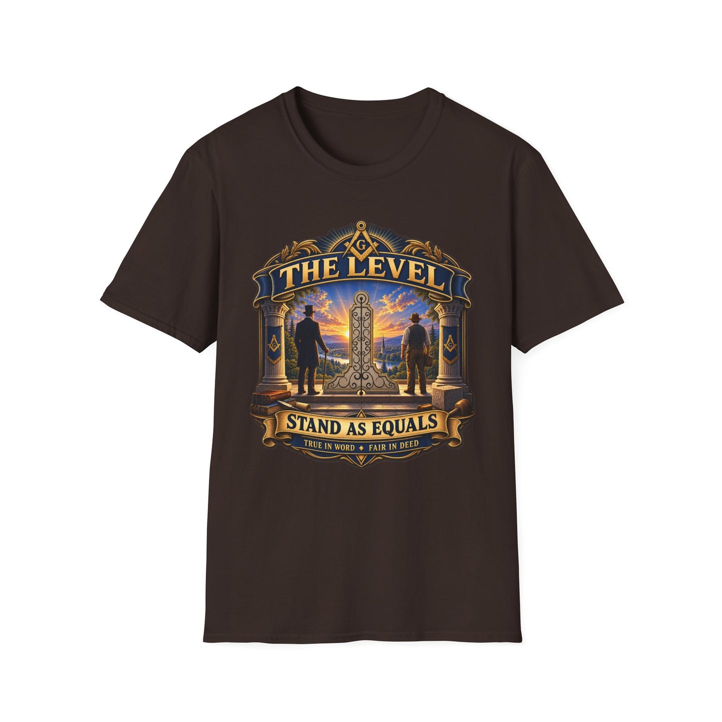 Stand as Equals – The Level Masonic T-Shirt