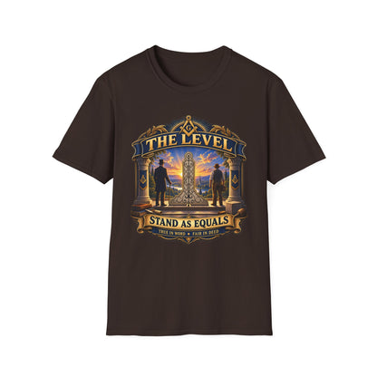 Stand as Equals – The Level Masonic T-Shirt