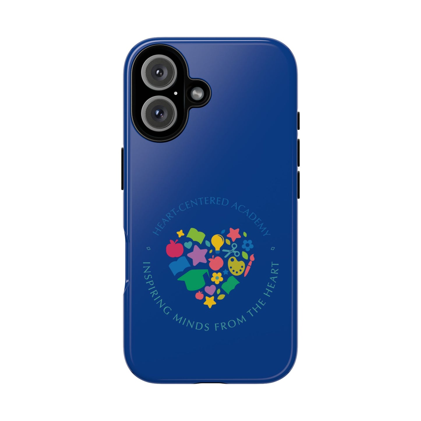 Heart Center Academy Tough Cases: Inspiring Minds Phone Case, Teacher Gift, School Supplies, Everyday Use, Back to School, Unique Phone Accessories