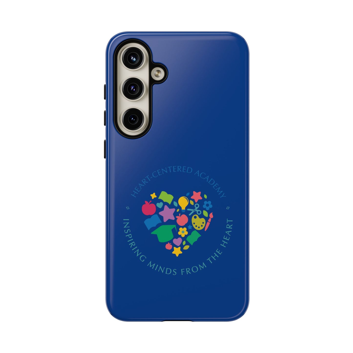 Heart Center Academy Tough Cases: Inspiring Minds Phone Case, Teacher Gift, School Supplies, Everyday Use, Back to School, Unique Phone Accessories
