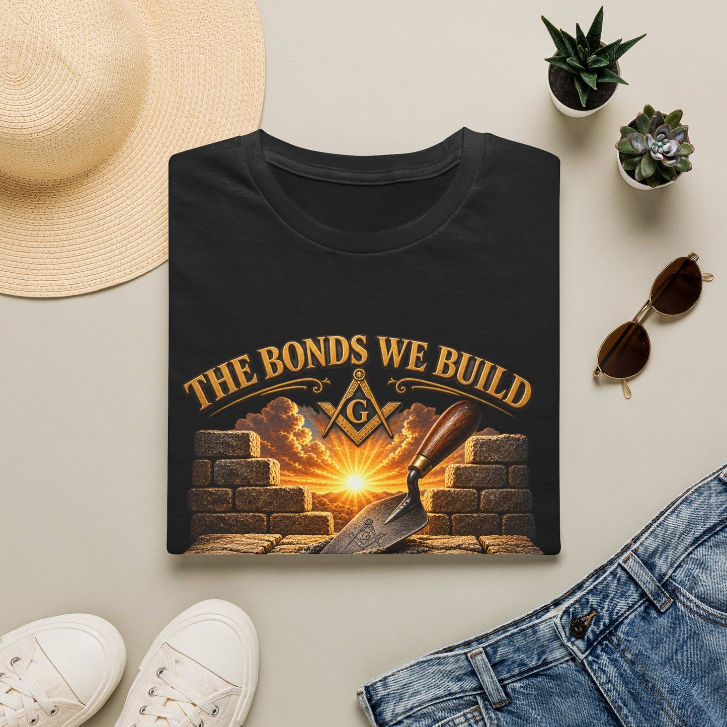 The Bonds We Build – The Trowel Masonic T-Shirt