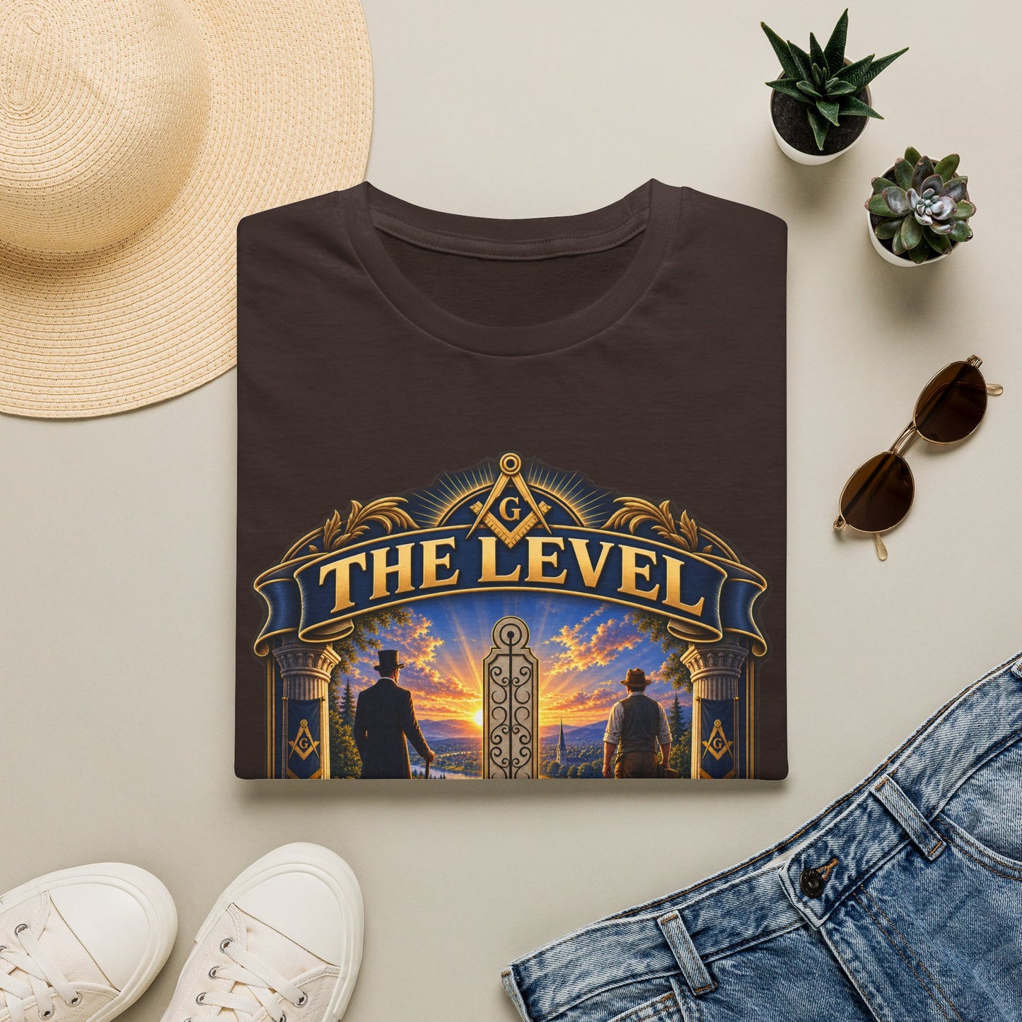 Stand as Equals – The Level Masonic T-Shirt