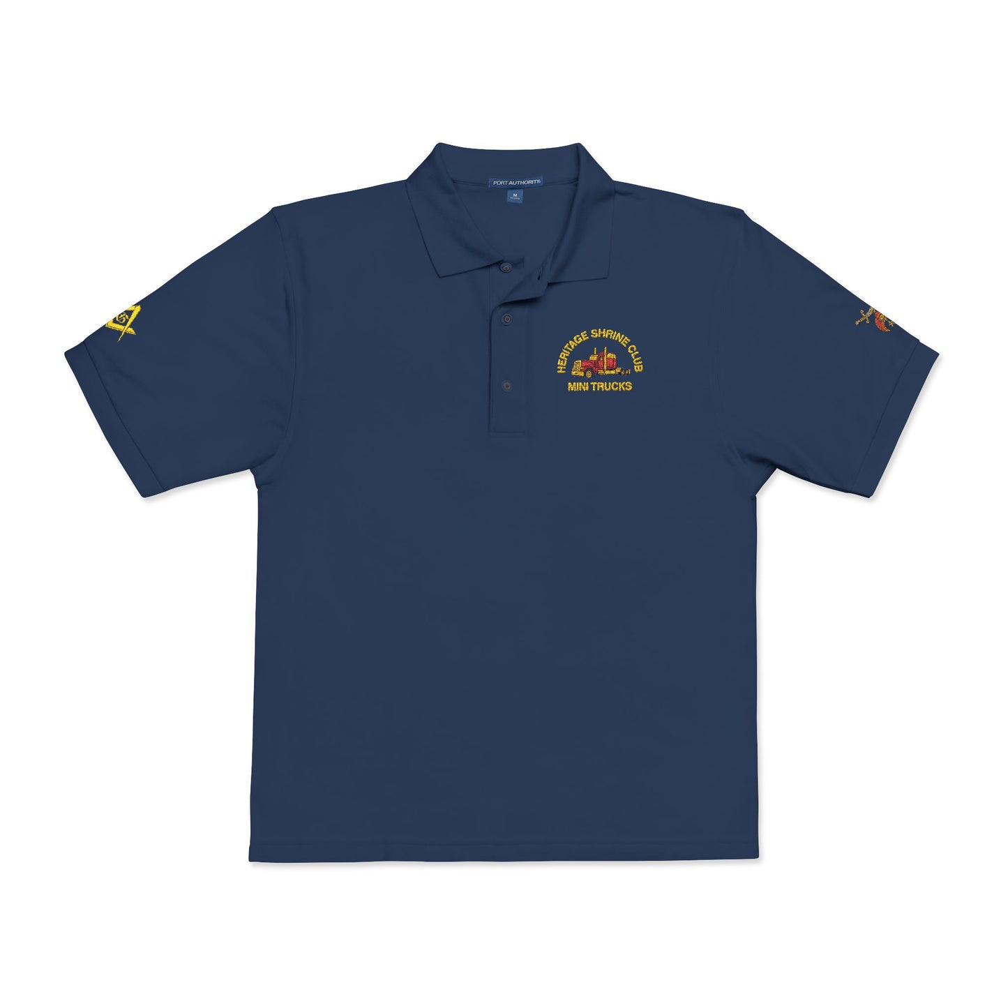 Heritage Shrine Club Logo Embroidered Unisex Polo Shirt, Casual Shirt,