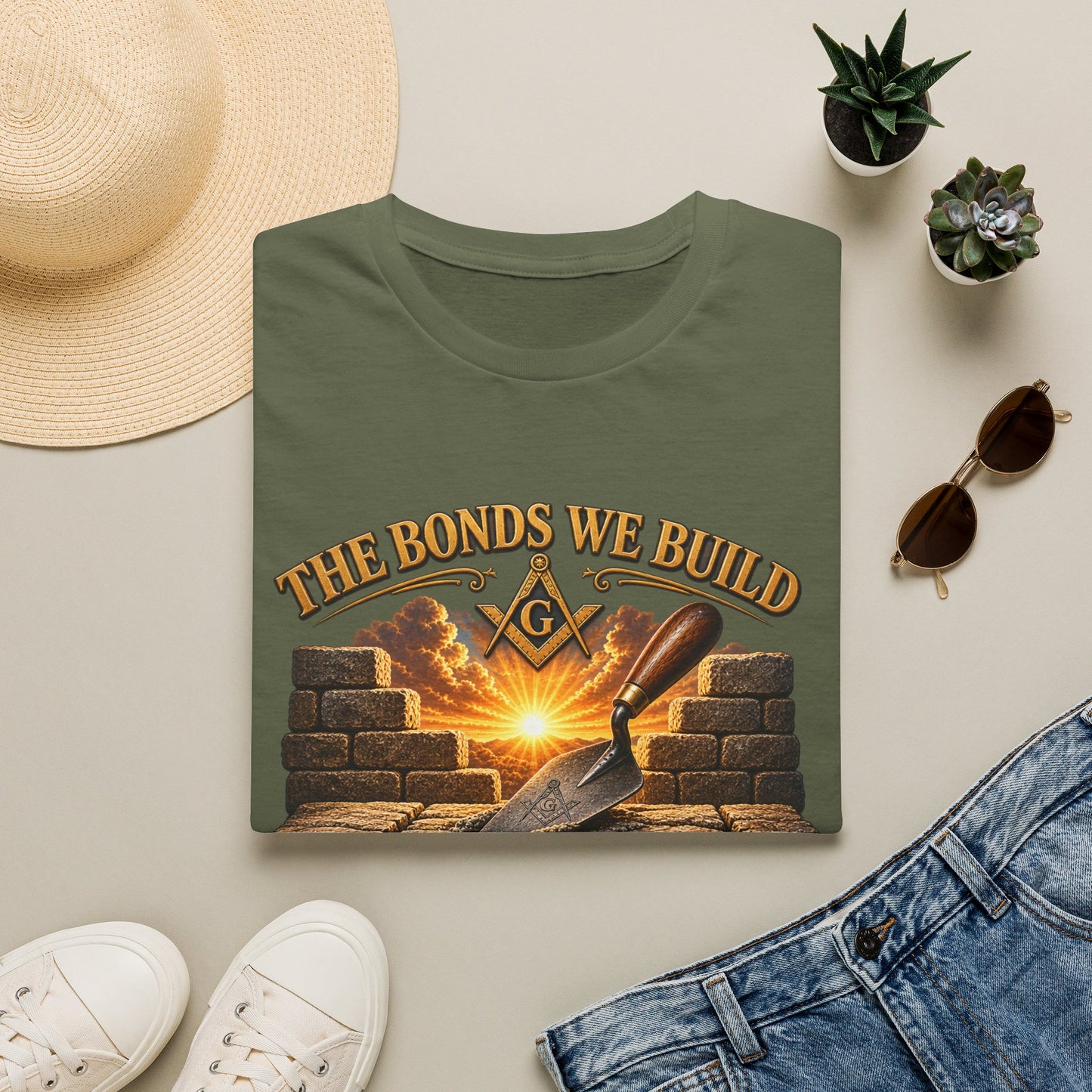 The Bonds We Build – The Trowel Masonic T-Shirt
