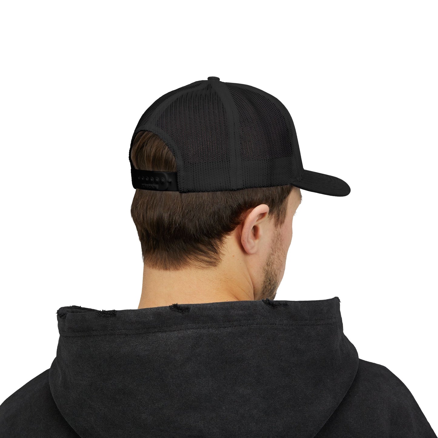 Freemason Trucker Hat – Silver Square & Compasses | Masonic Mesh Cap