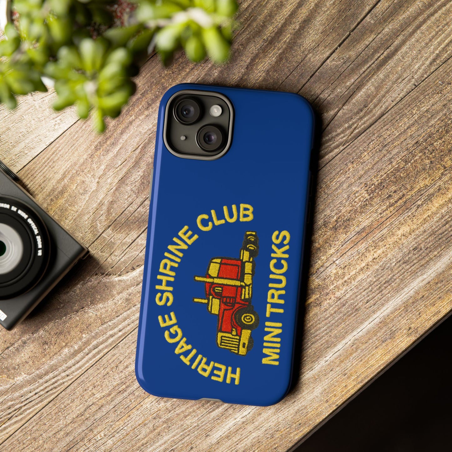 Heritage Shrine Club Mini Trucks Phone Case, Tough Phone Cover, Heritage Shrine Club Gift, Retro Truck Accessories, Car Enthusiast Case