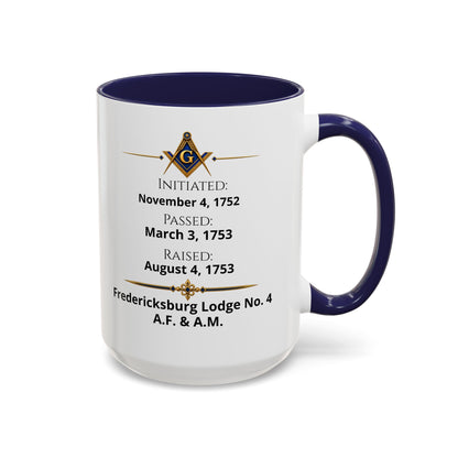 Personalized Masonic Journey Mug – Initiated, Passed & Raised Dates