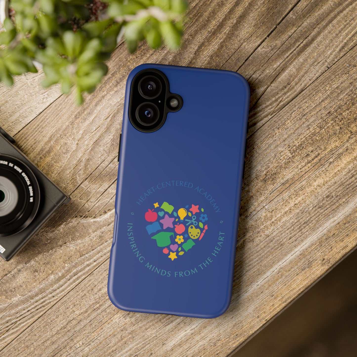 Heart Center Academy Tough Cases: Inspiring Minds Phone Case, Teacher Gift, School Supplies, Everyday Use, Back to School, Unique Phone Accessories