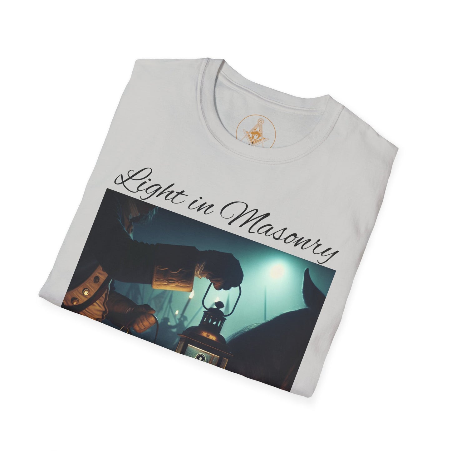 Light in Masonry Unisex Softstyle T-Shirt – Inspirational Lantern Design