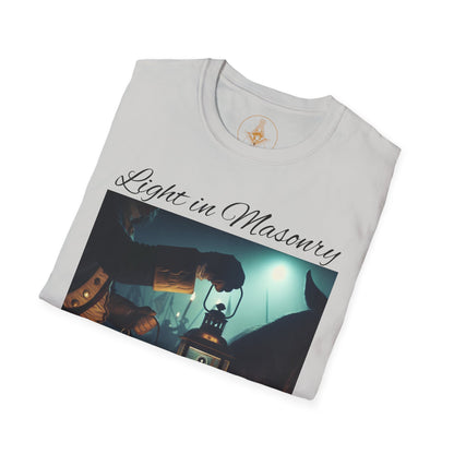 Light in Masonry Unisex Softstyle T-Shirt – Inspirational Lantern Design