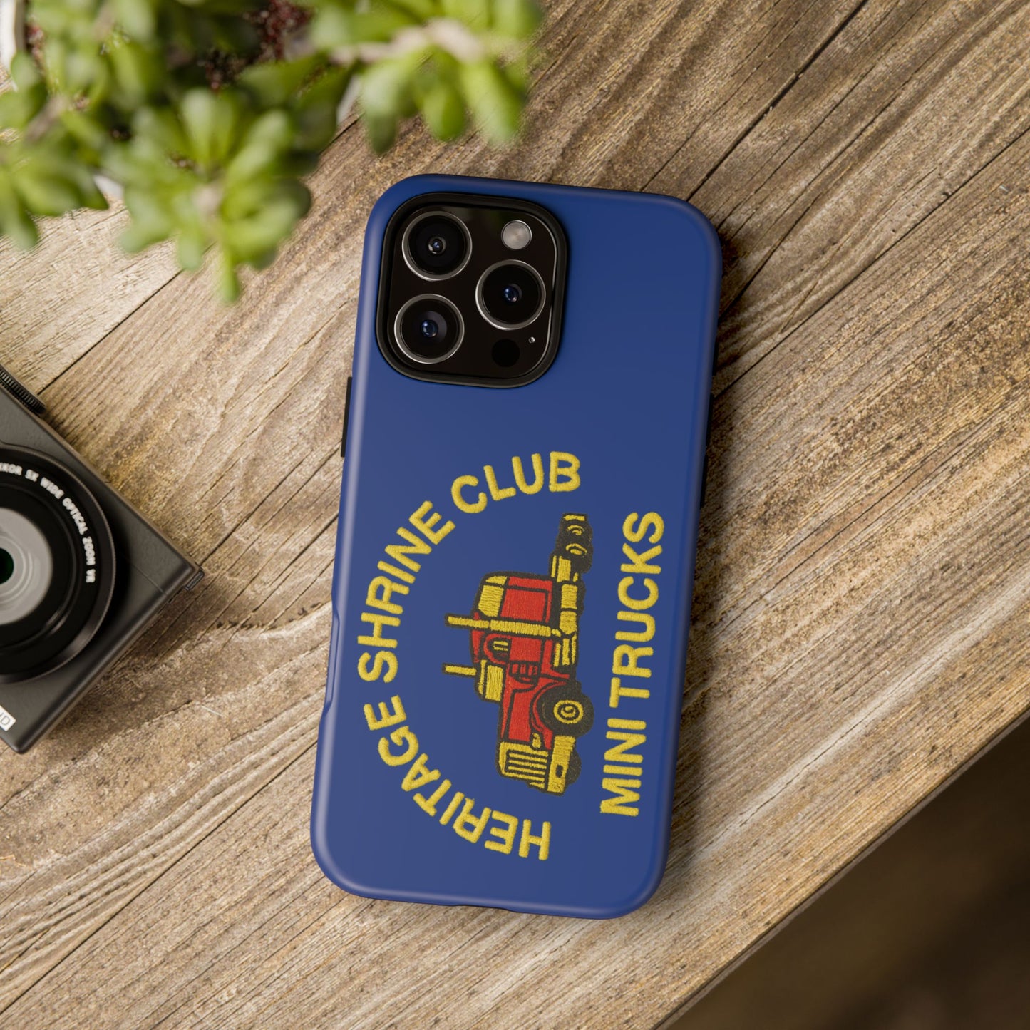 Heritage Shrine Club Mini Trucks Phone Case, Tough Phone Cover, Heritage Shrine Club Gift, Retro Truck Accessories, Car Enthusiast Case