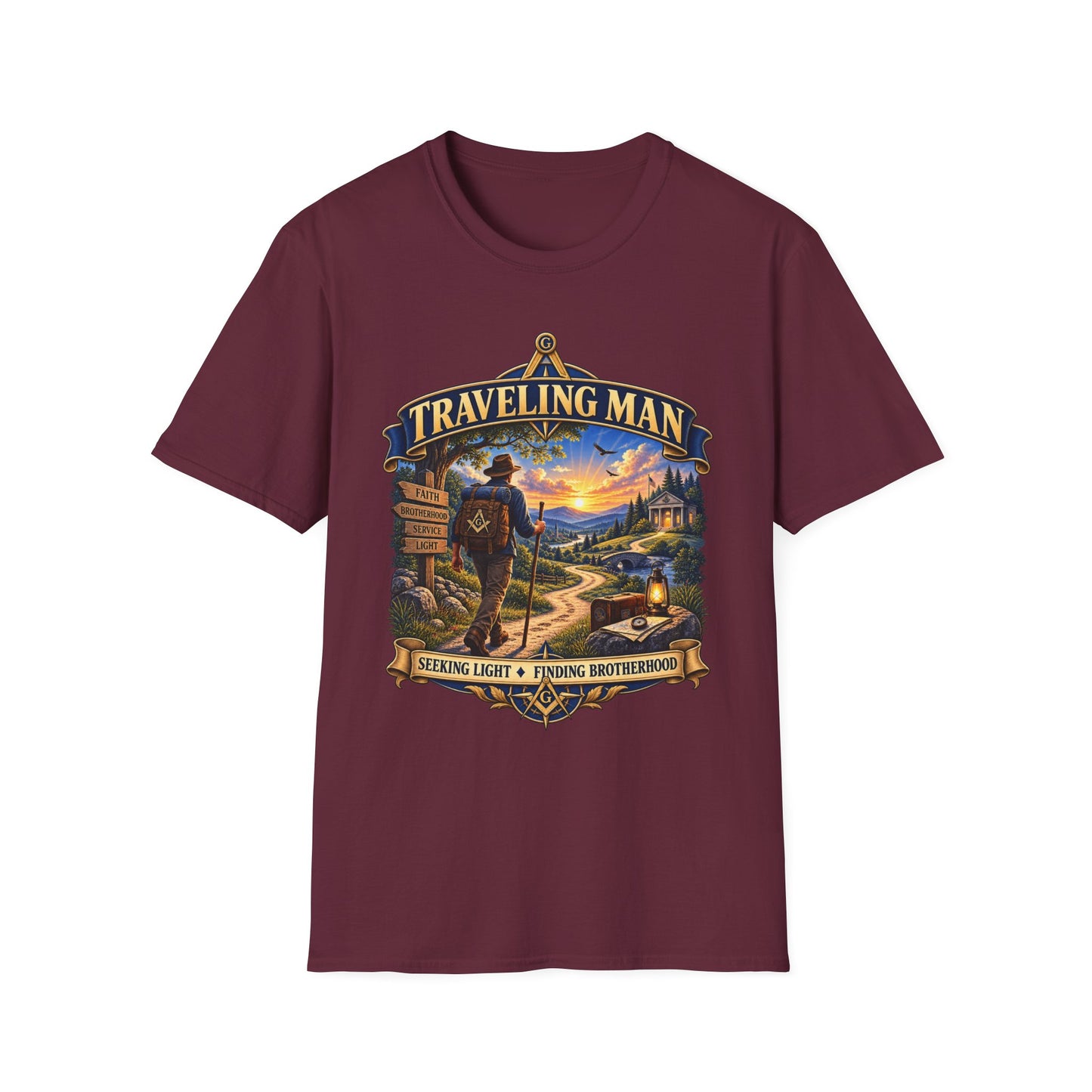 Traveling Man – Masonic T-Shirt