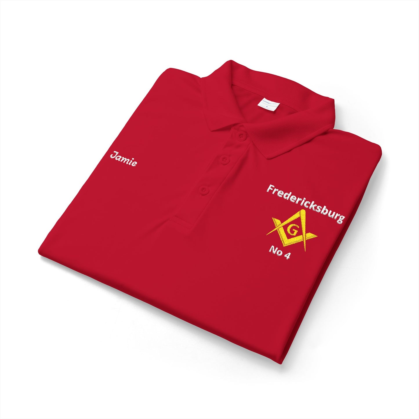 Personalized Masonic Lodge Performance Polo – Custom Name & Lodge