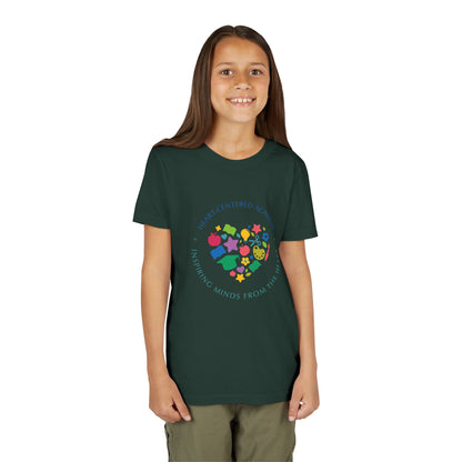 Heart-Centered Academy Youth Tee, Inspirational Kids T-Shirt, Educational Gift, Classroom Apparel, Heart Design, Summer Fun