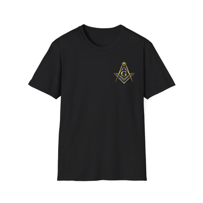 Classic Square & Compasses – Left Chest T-Shirt