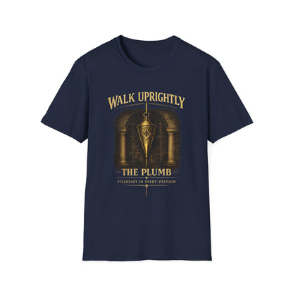 Walk Uprightly – The Plumb Masonic T-Shirt