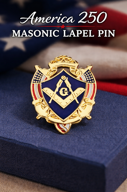 America 250 Masonic Lapel Pin