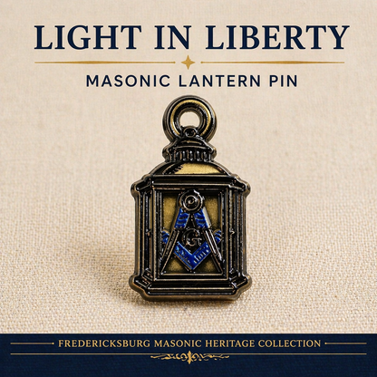 Masonic Lantern “Light in Liberty” Lapel Pin