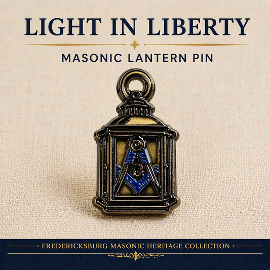Masonic Lantern “Light in Liberty” Lapel Pin