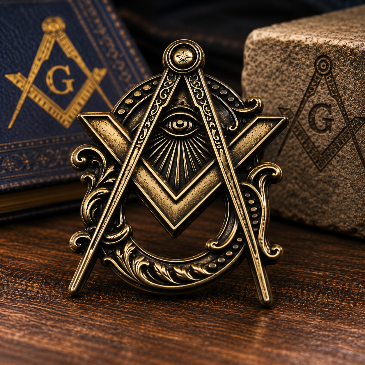 Ancient Mason Lapel Pin – 1.25 Inch
