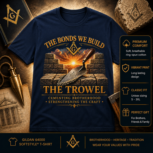 The Bonds We Build – The Trowel Masonic T-Shirt