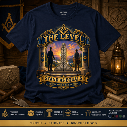 Stand as Equals – The Level Masonic T-Shirt