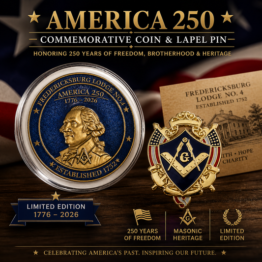 America 250 Commemorative Coin & Pin Set (1776–2026)
