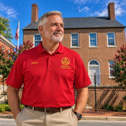 Personalized Royal Arch Masons Polo – Triple Tau Chapter Polo