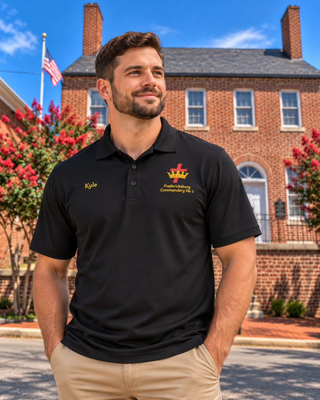 Personalized Knights Templar Polo – Cross & Crown Commandery Polo