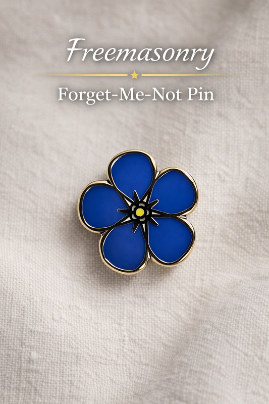 Freemasonry Forget-Me-Not Pin