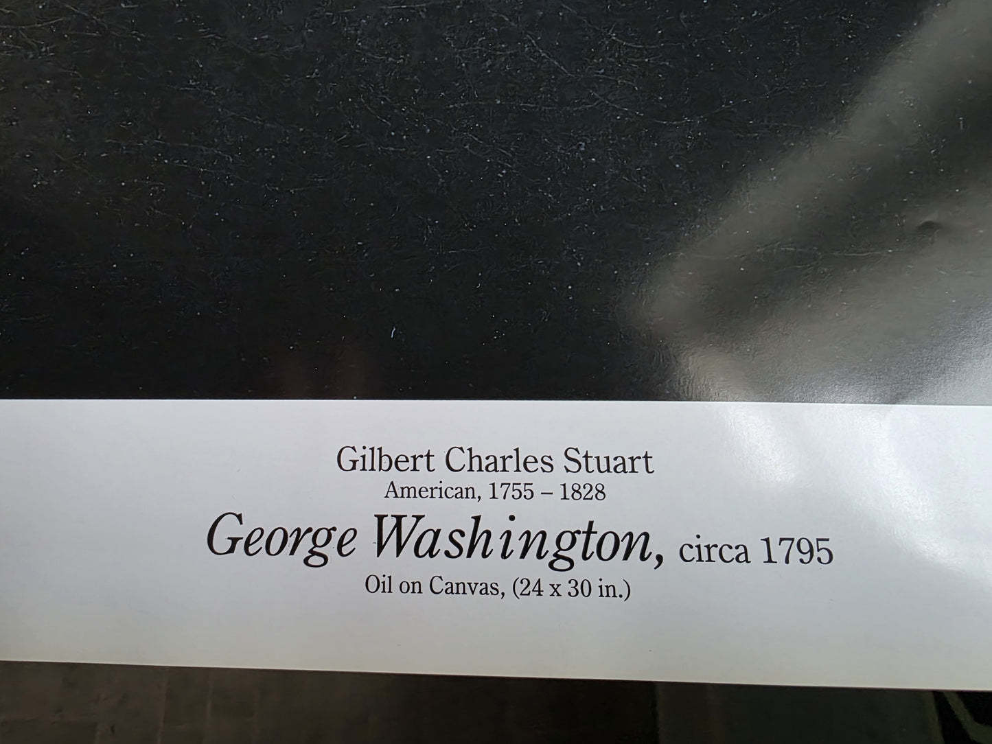 George Washington Portrait (c. 1795) – Gilbert Stuart Reproduction – From the Collection of Fredericksburg Lodge No. 4