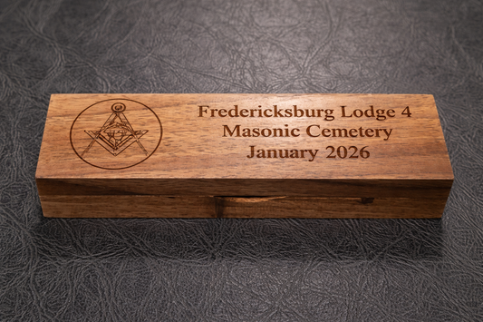 Walnut Presentation Box for Historic Pen Series